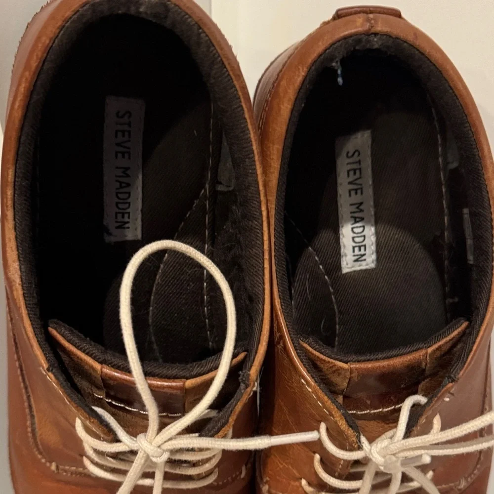 Steve Madden Men's Brown Leather Shoes size 11